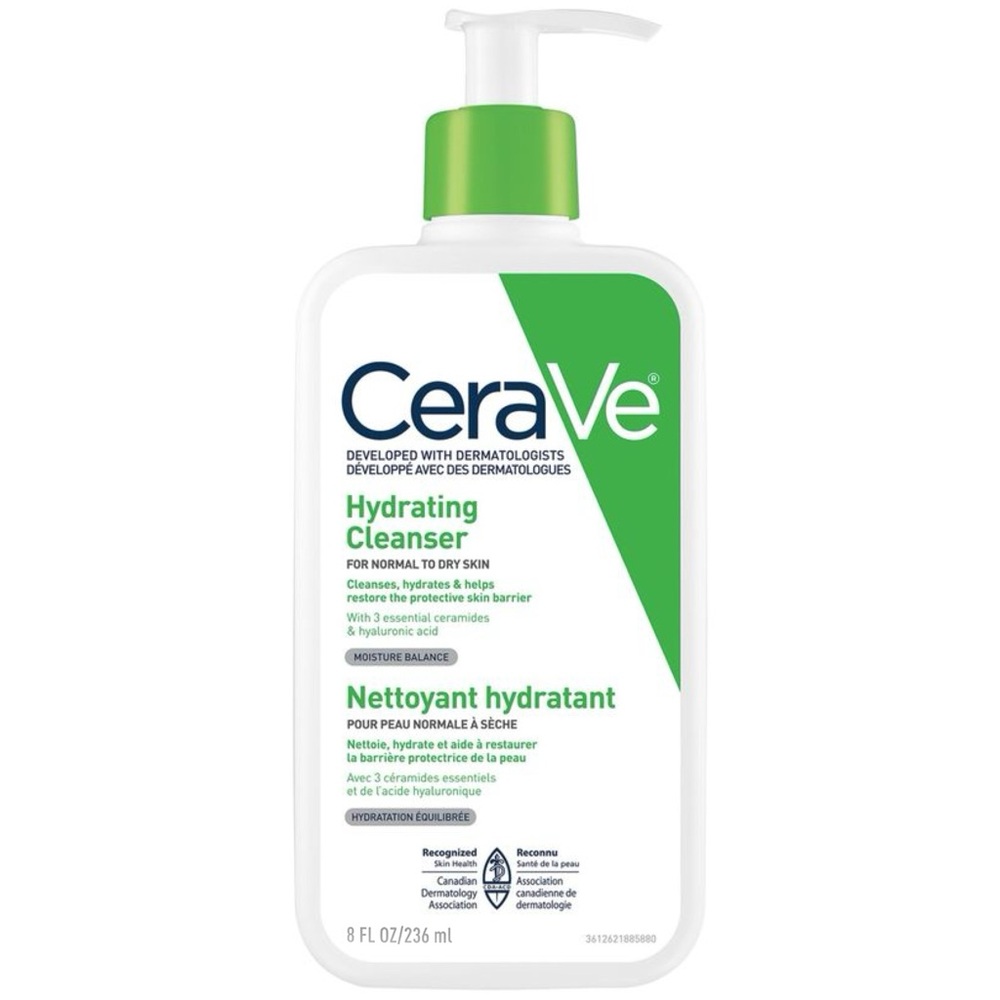 CeraVe Hydrating Daily Facial Cleanser for Dry to Normal Skin